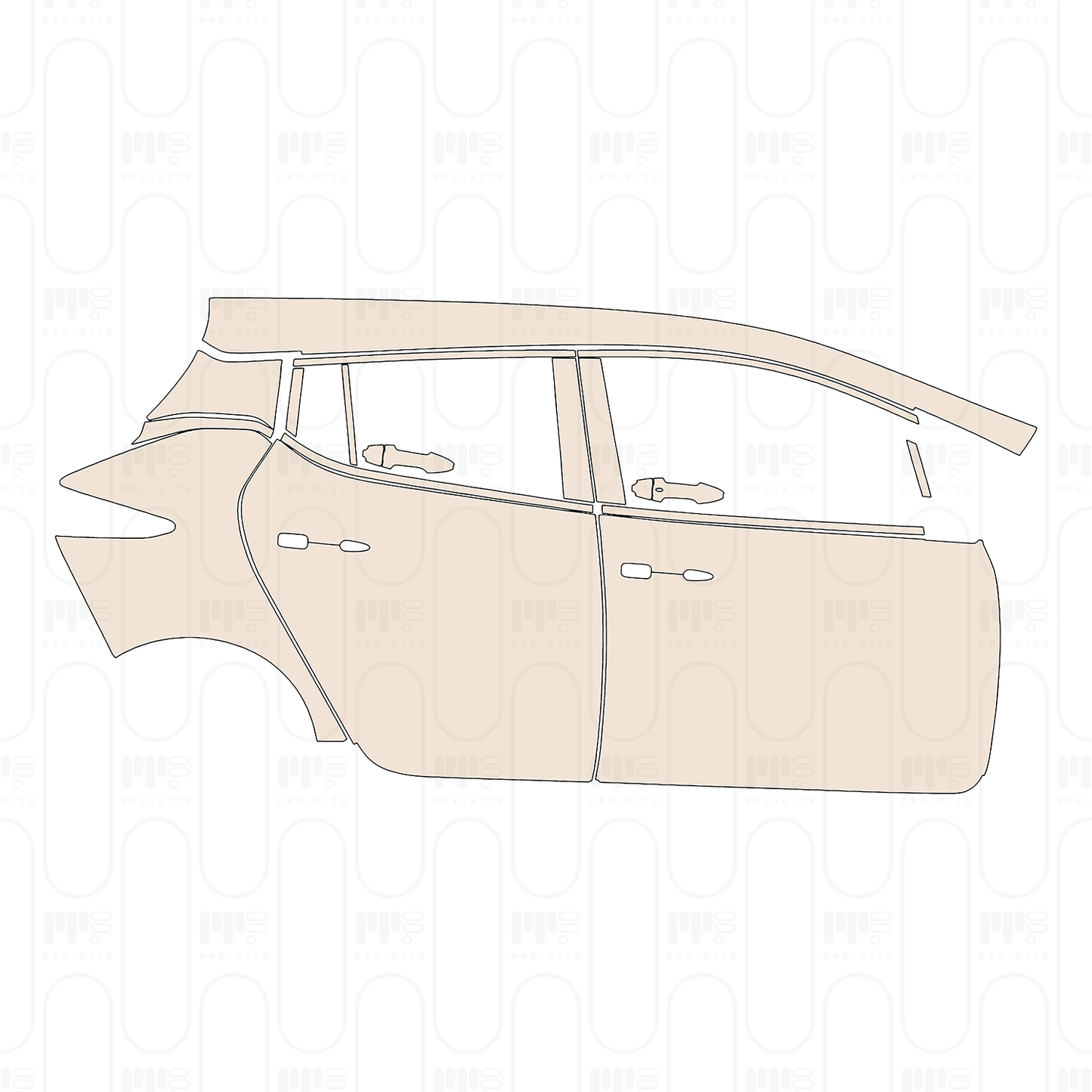Voorgesneden PPF Nissan Leaf (US) S 2022