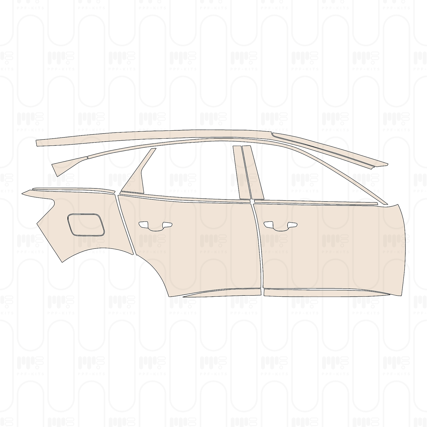 Voorgesneden PPF Peugeot 3008 (EU) GT 2022