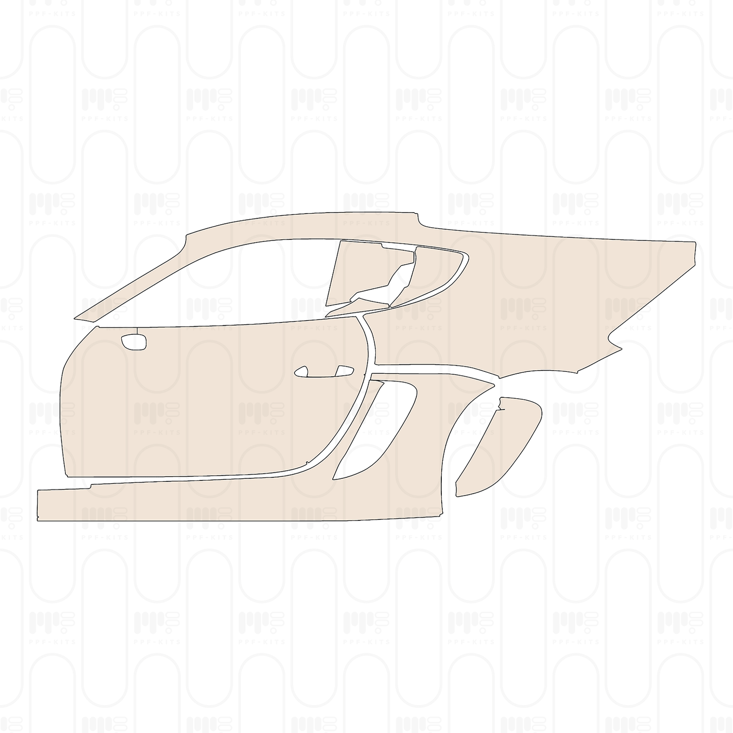 Voorgesneden PPF Porsche 718 Cayman GT4RS 2023