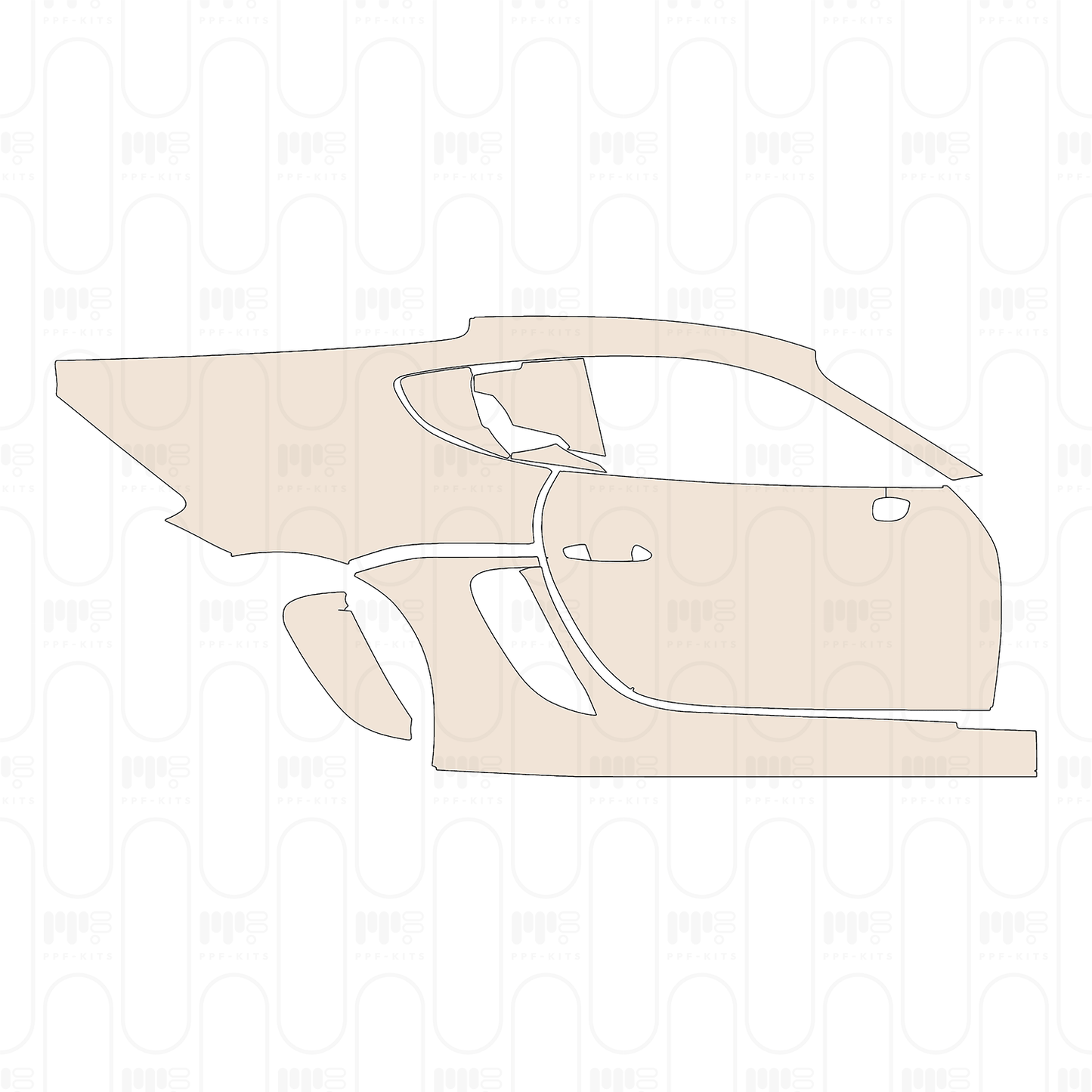 Voorgesneden PPF Porsche 718 Cayman GT4RS 2023