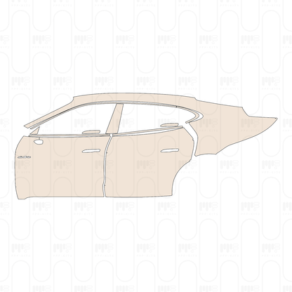 Voorgesneden PPF Porsche Taycan Sedan Taycan 4S 2020