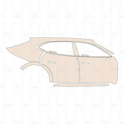 Voorgesneden PPF Porsche Taycan Cross Turismo Taycan 4 Cross Turismo 2021