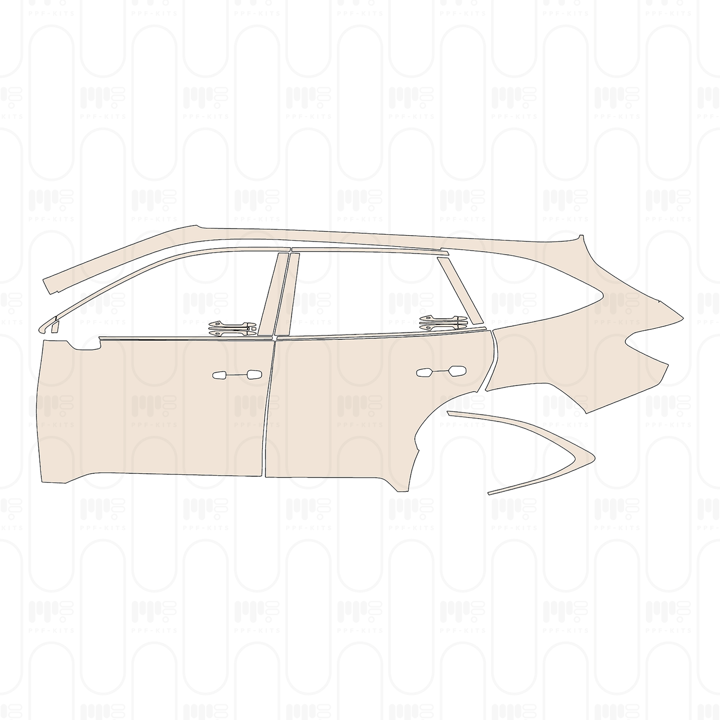 Voorgesneden PPF Subaru Outback (US) Onyx Edition XT 2022