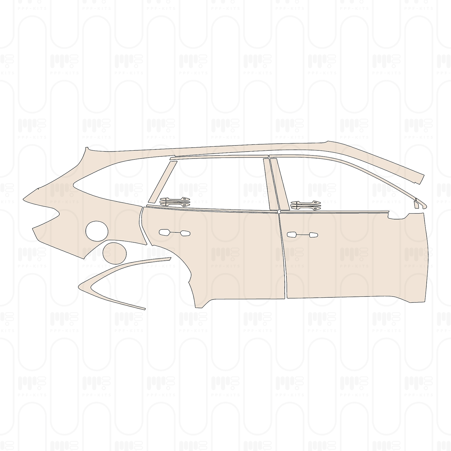 Voorgesneden PPF Subaru Outback (US) Onyx Edition XT 2022