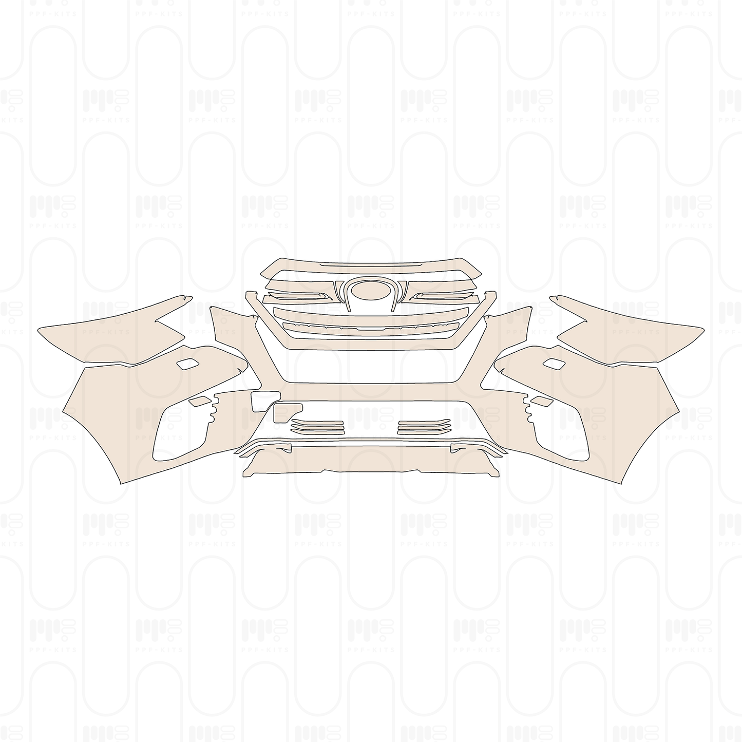 Voorgesneden PPF Subaru Forester (CN) 2022