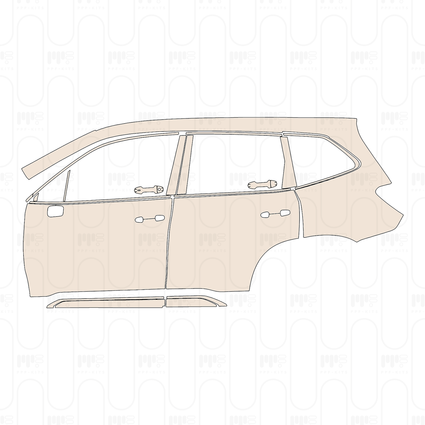 Voorgesneden PPF Subaru Forester (CN) 2022