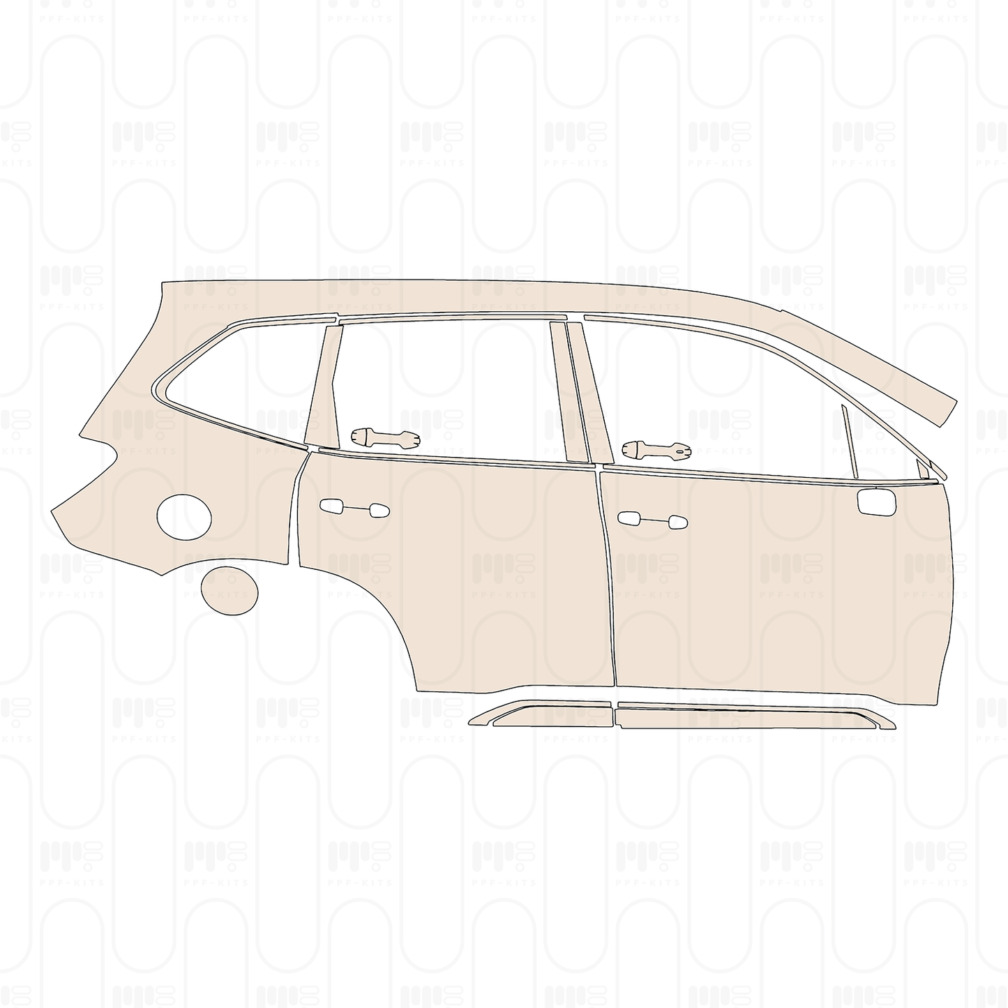 Voorgesneden PPF Subaru Forester (CN) 2022