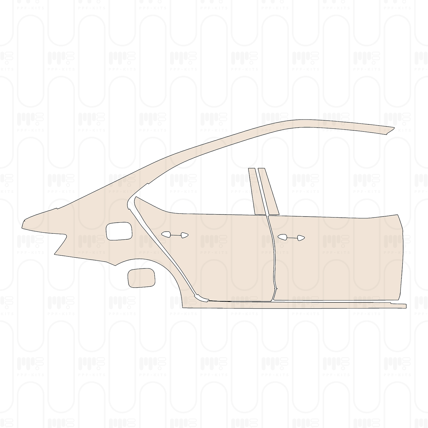 Voorgesneden PPF Skoda Octavia (EU) Hatch Base 2022