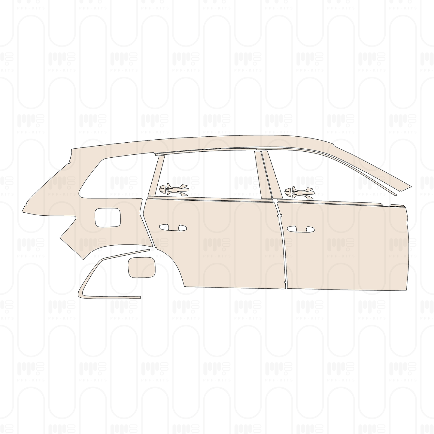 Voorgesneden PPF Skoda Kodiaq SE (EU) 2022