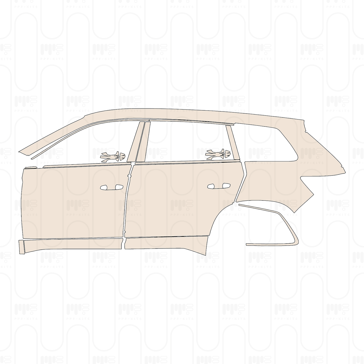 Voorgesneden PPF Skoda Kodiaq vRS (EU) 2023