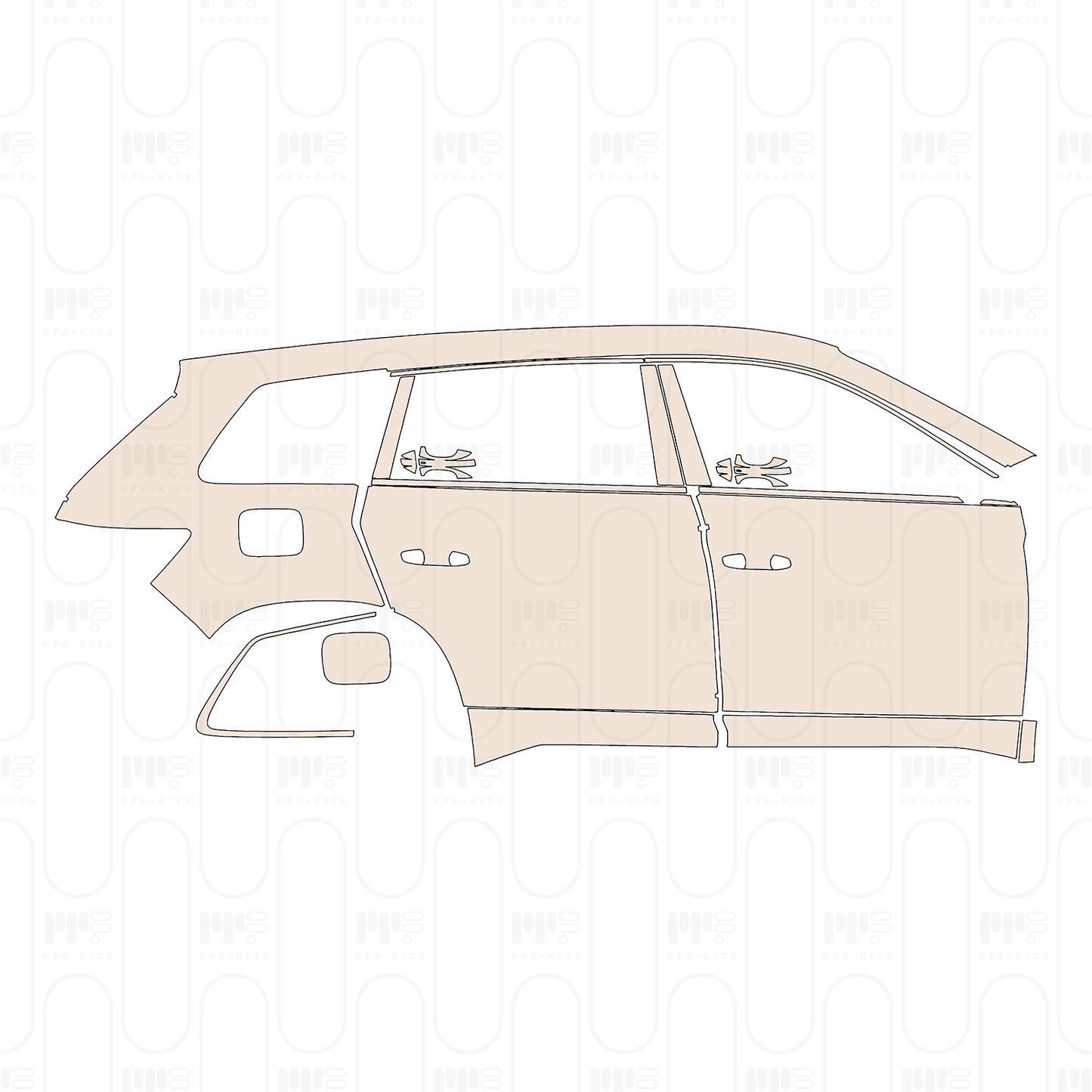 Voorgesneden PPF Skoda Kodiaq vRS (EU) 2023