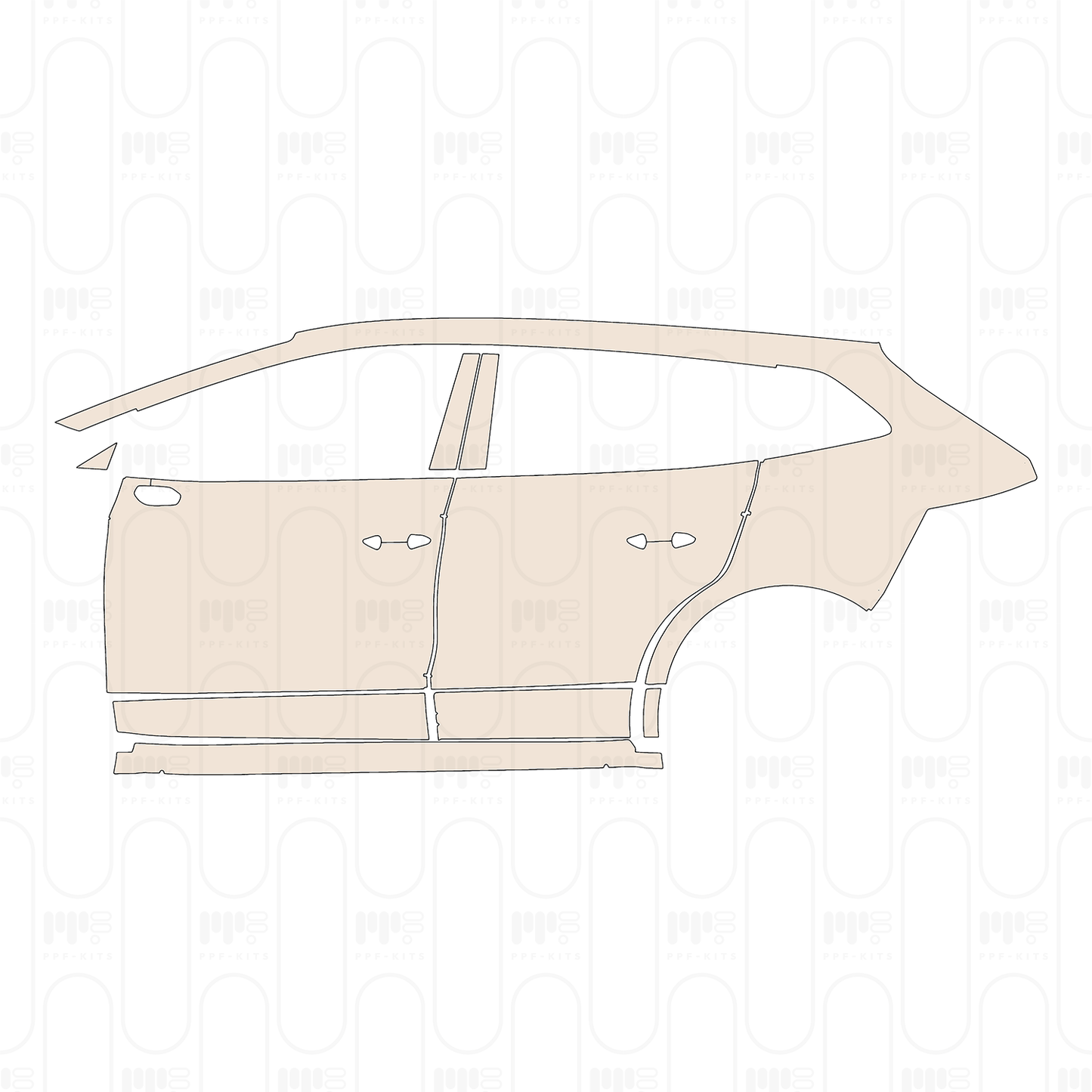 Voorgesneden PPF Skoda Enyaq iV (EU) Luxury 2023