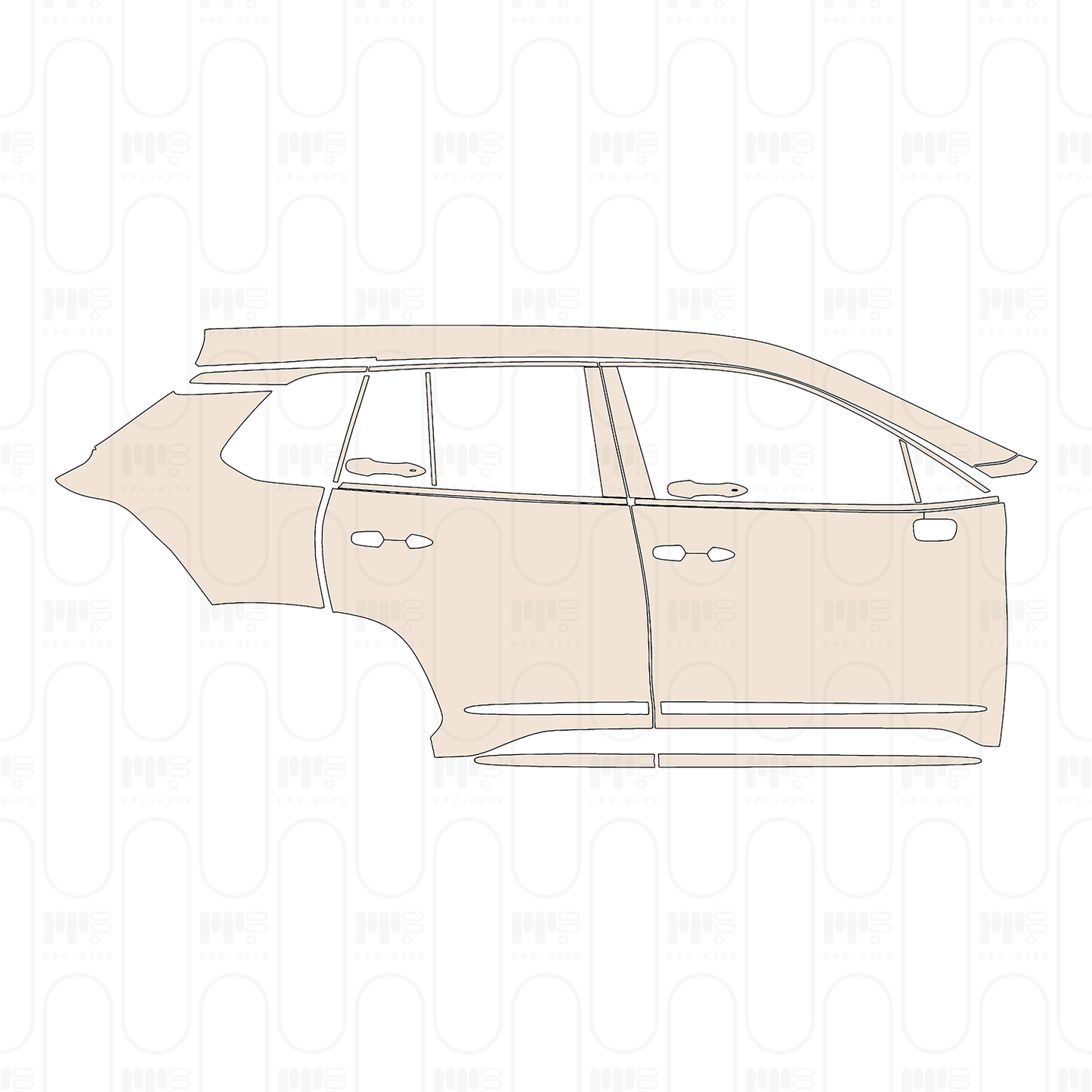 Voorgesneden PPF Toyota Corolla Cross (US) L 2023