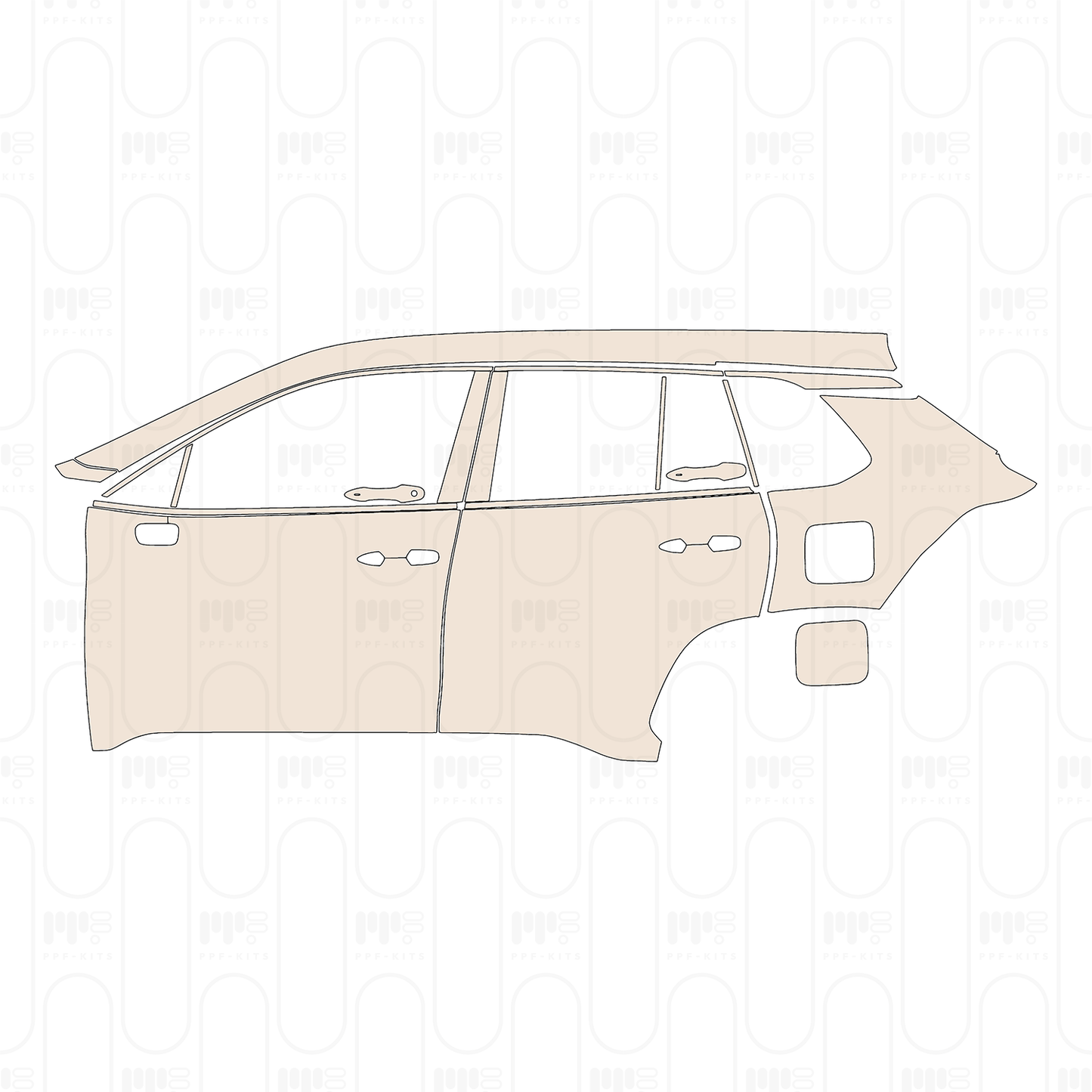 Voorgesneden PPF Toyota Corolla Cross (US) L 2023