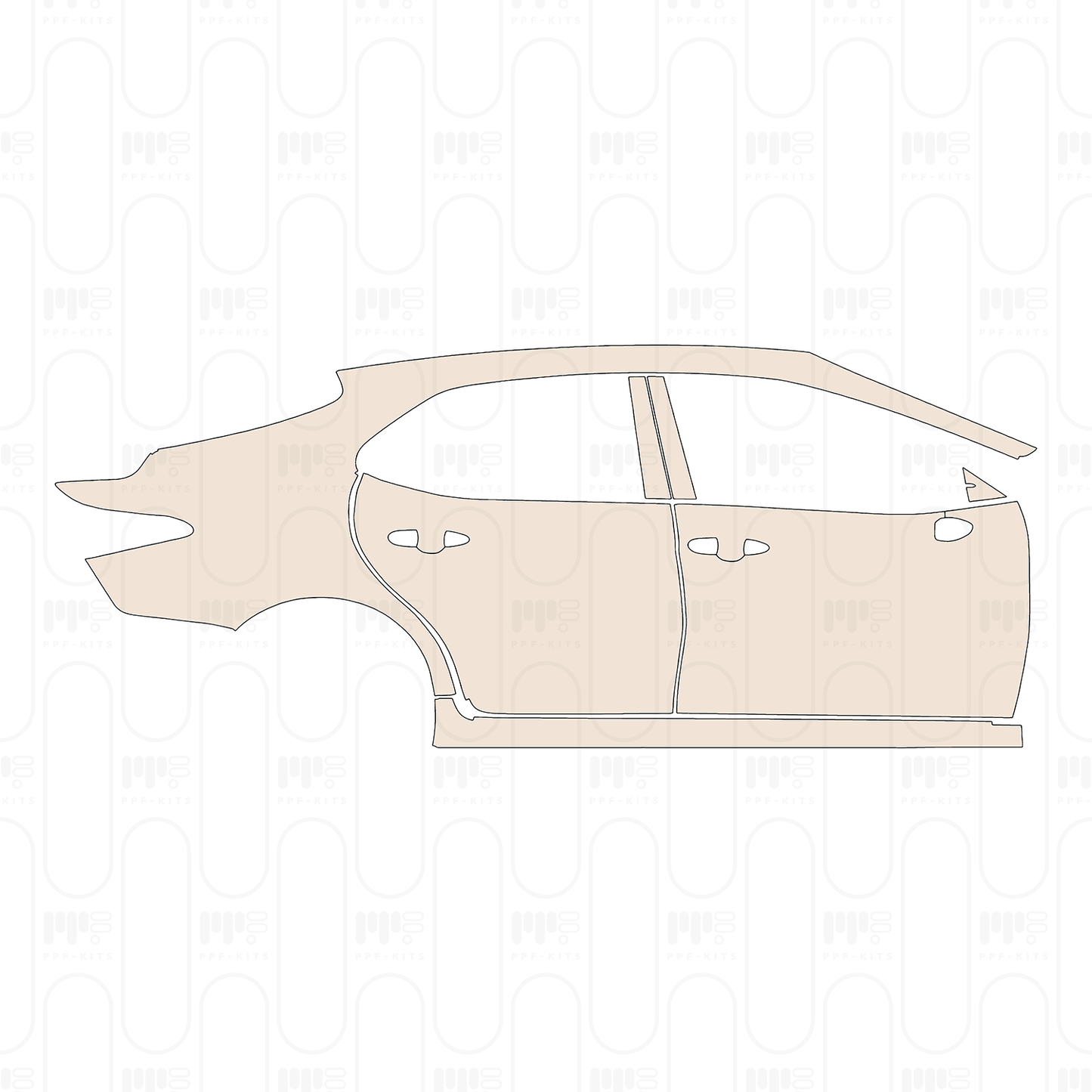 Voorgesneden PPF Toyota Camry (CN) Luxury 2022