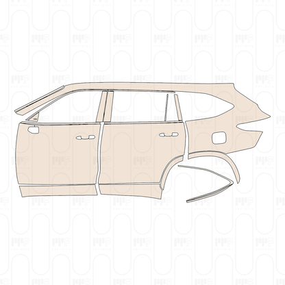 Voorgesneden PPF Toyota Highlander (US) Limited 2022