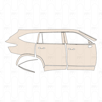 Voorgesneden PPF Toyota Highlander (US) Limited 2022