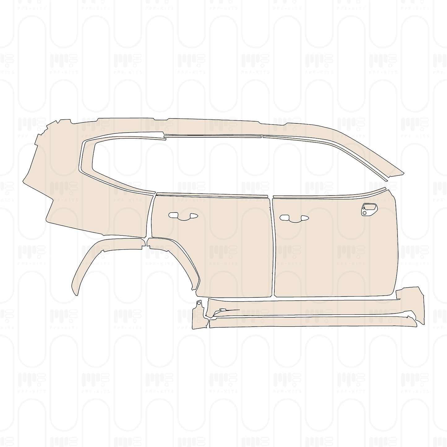 Voorgesneden PPF Toyota Land Cruiser GR Sport 2022