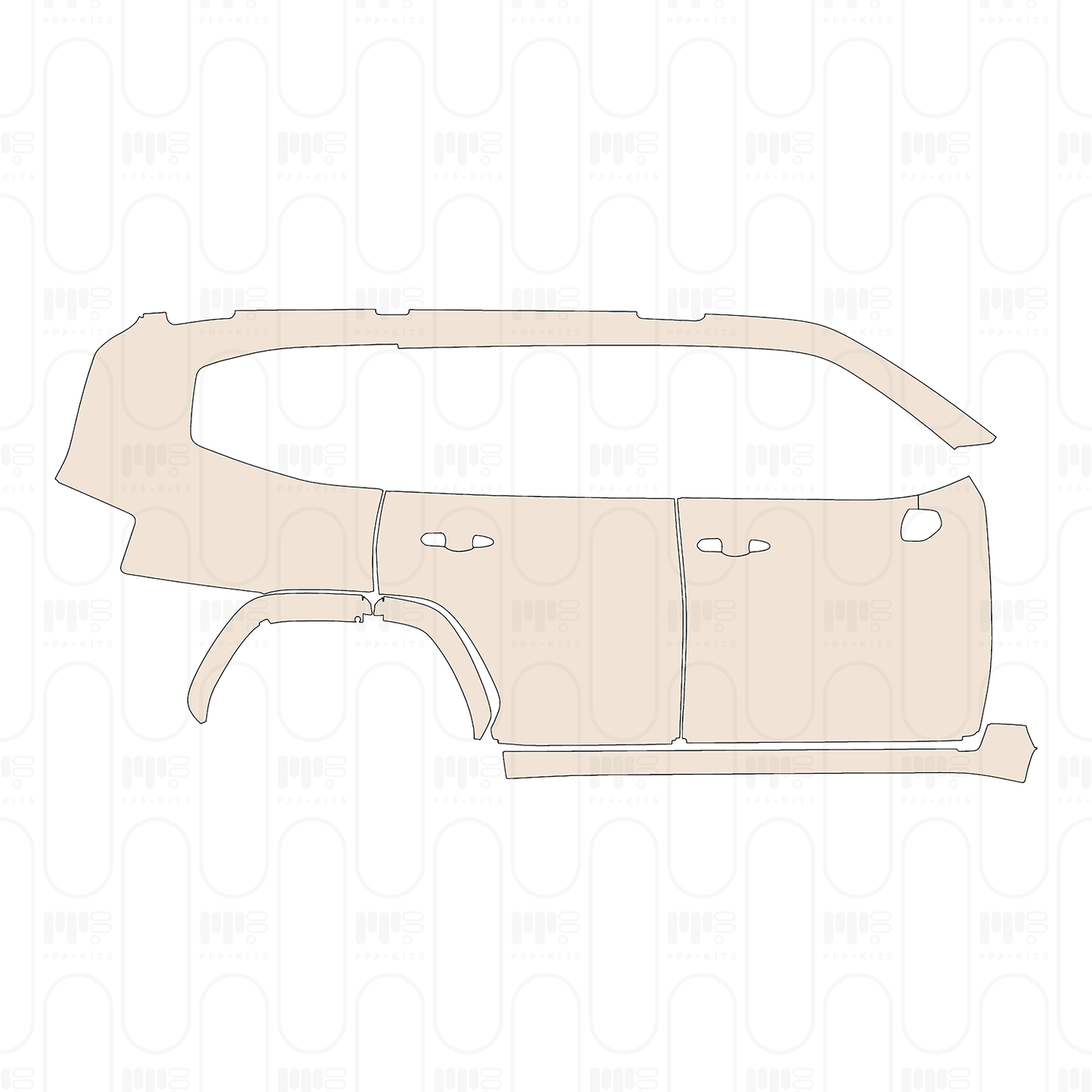 Voorgesneden PPF Toyota Land Cruiser (ME) EXR 2023