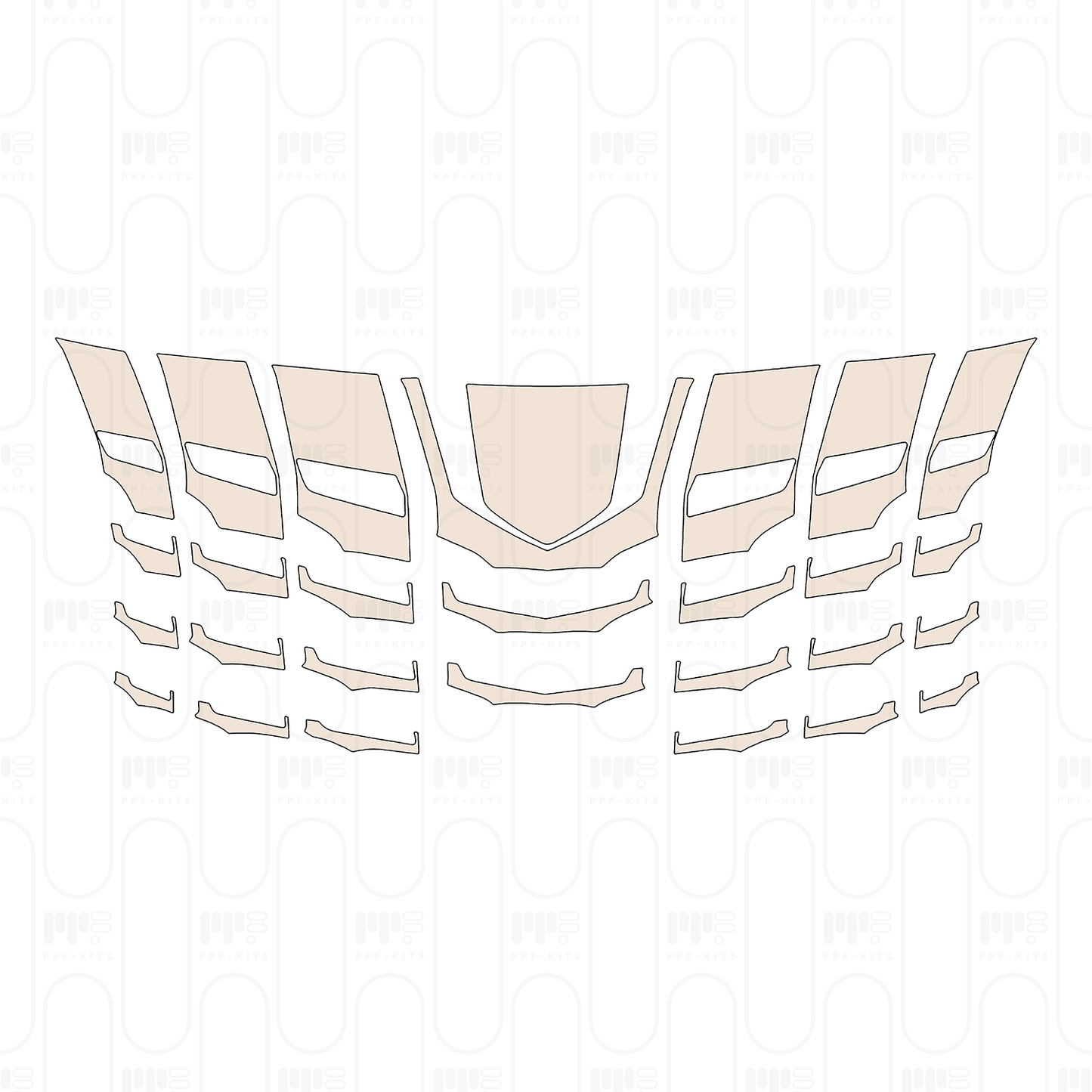 Voorgesneden PPF Toyota Alphard Executive Lounge 2022