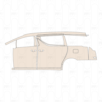 Voorgesneden PPF Toyota Alphard Executive Lounge 2022
