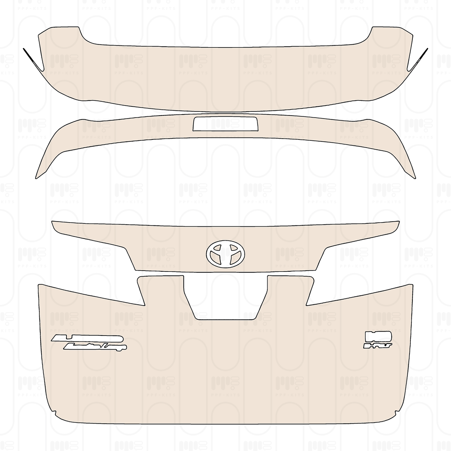 Voorgesneden PPF Toyota Alphard Executive Lounge 2022