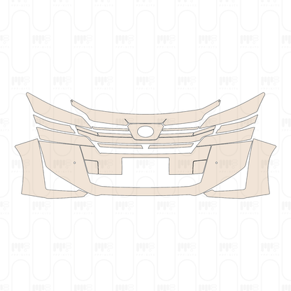 Voorgesneden PPF Toyota Vellfire 2023