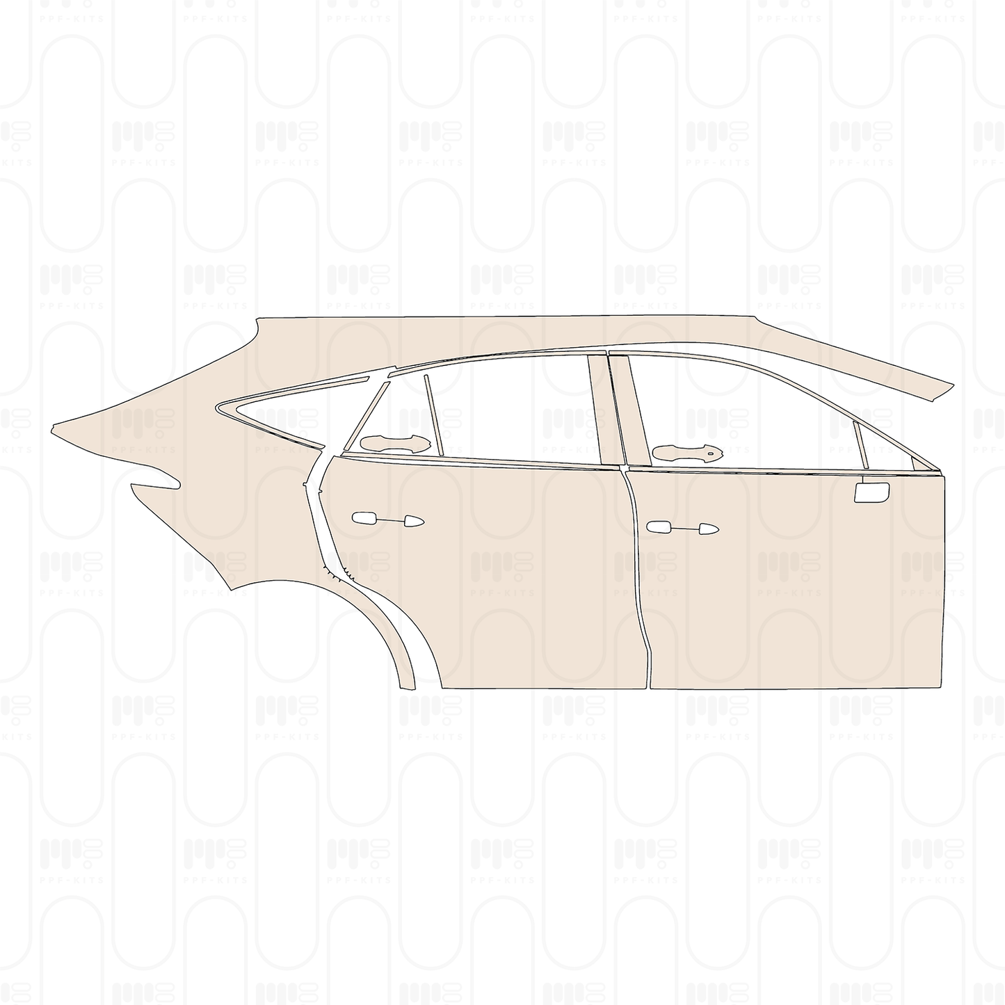 Voorgesneden PPF Toyota Venza (US) 2023