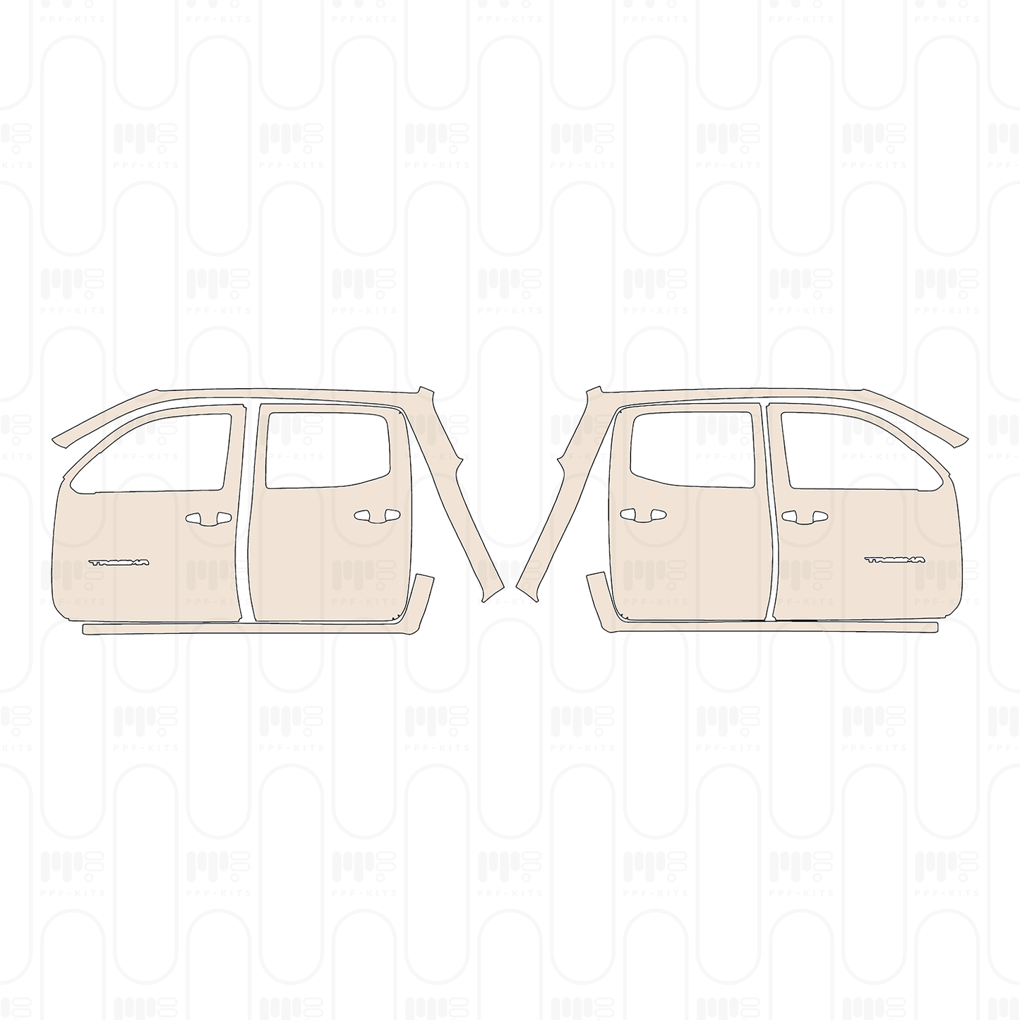Voorgesneden PPF Toyota Tacoma Double Cab SR5 2022