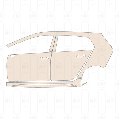 Voorgesneden PPF Volkswagen Golf R 2023