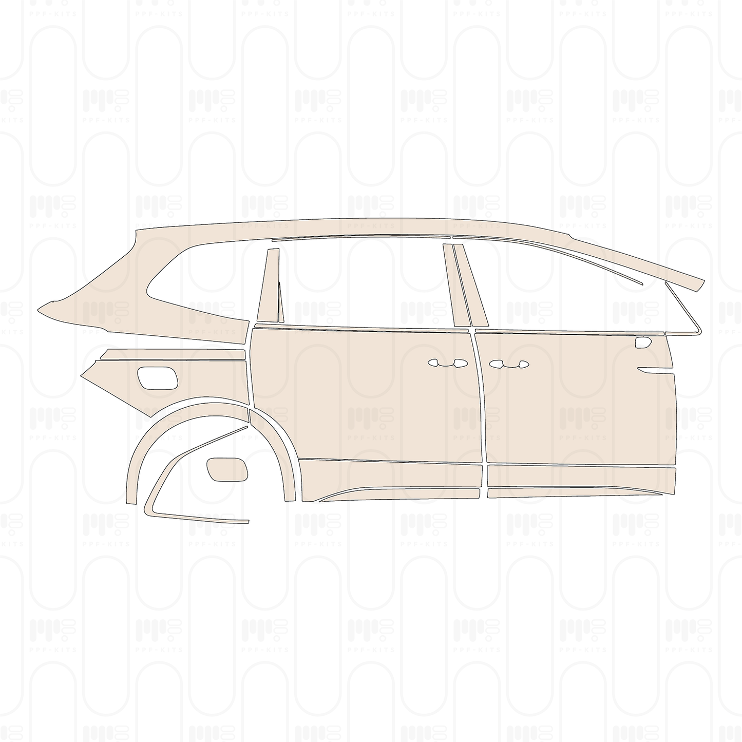 Voorgesneden PPF Volkswagen Viloran Flagship 2023
