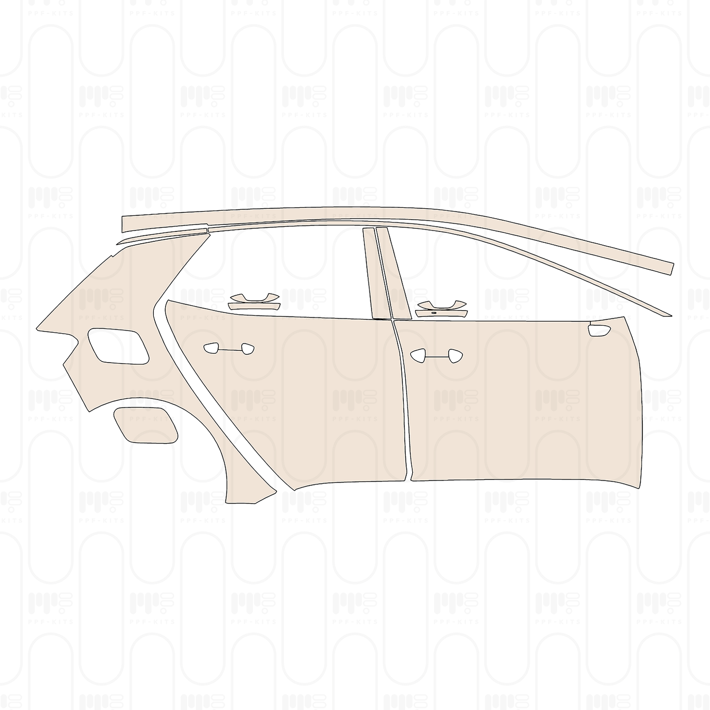 Voorgesneden PPF Volkswagen ID.3 (CN) 2022