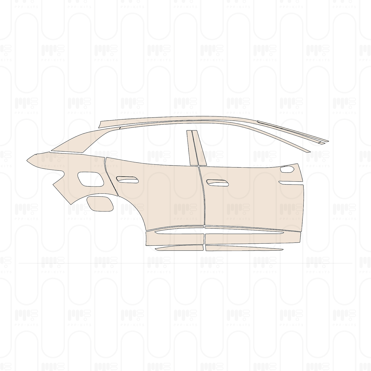 Voorgesneden PPF Volkswagen ID.4 (CN) X 2022