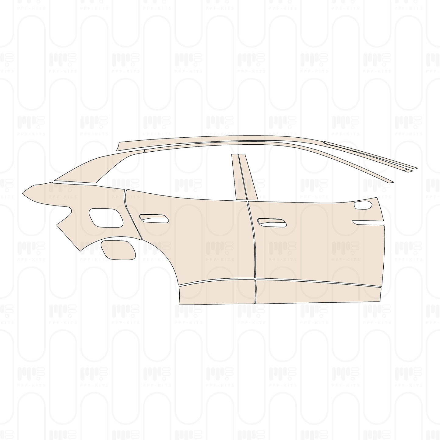Voorgesneden PPF Volkswagen ID.4 (CN) X 2022