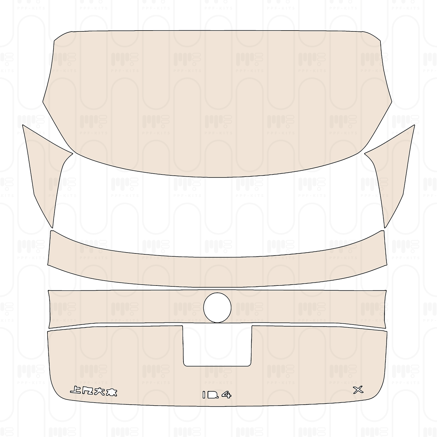 Voorgesneden PPF Volkswagen ID.4 (CN) X 2022