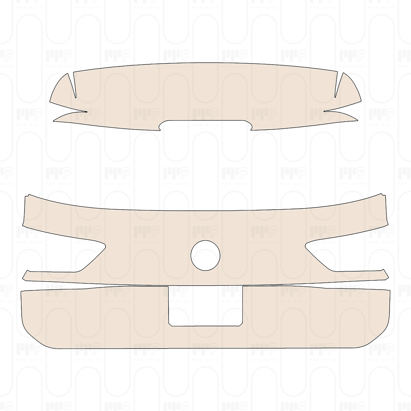 Voorgesneden PPF Volkswagen Tiguan (EU) R 2023
