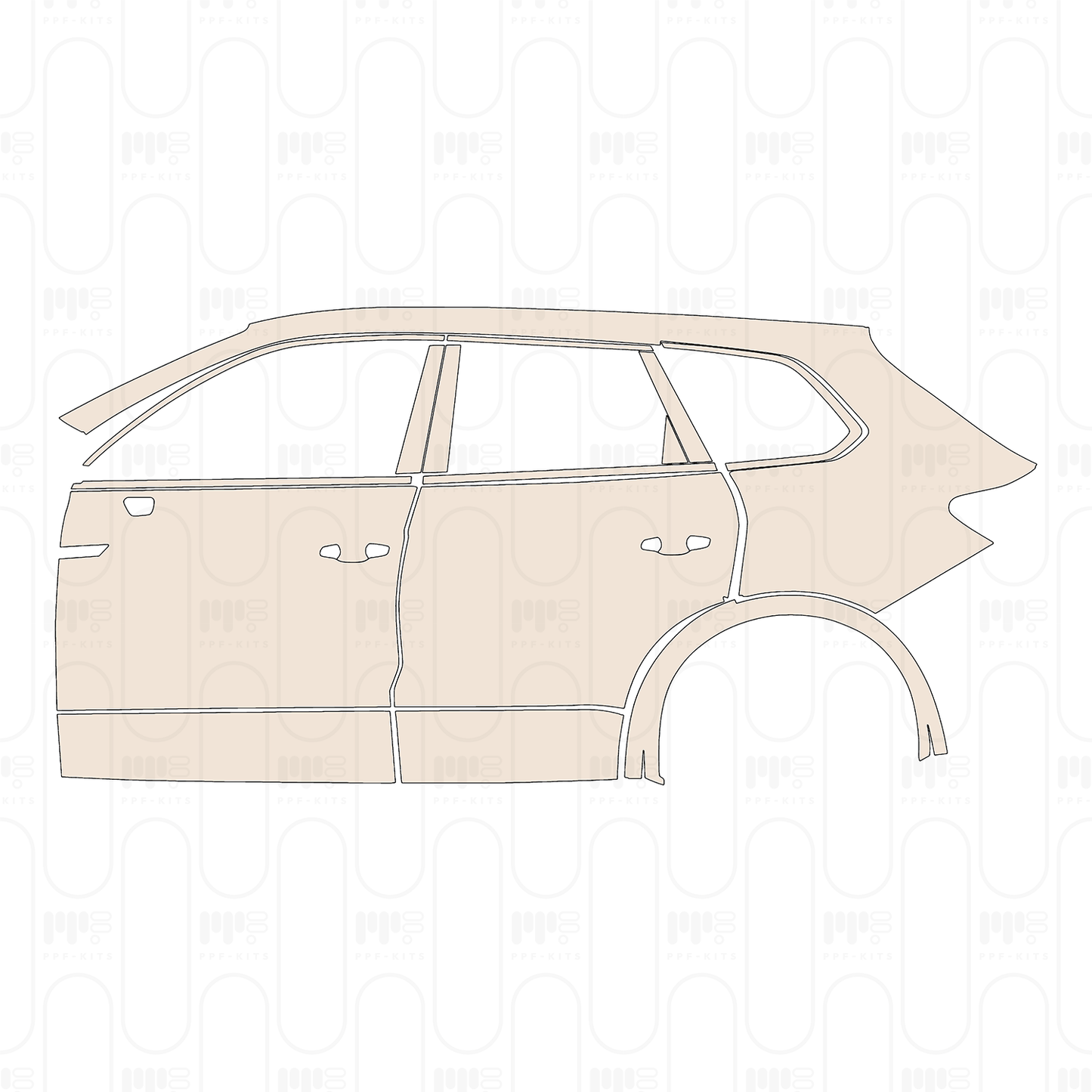 Voorgesneden PPF Volkswagen Touareg R-Line 2022
