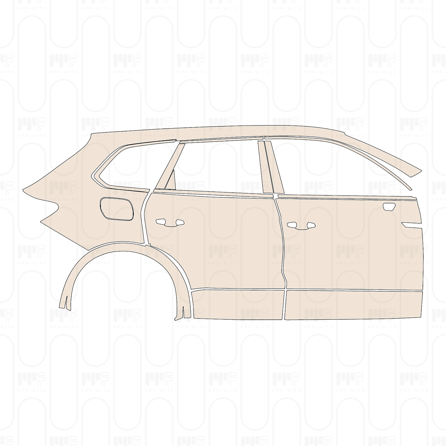 Voorgesneden PPF Volkswagen Touareg R-Line 2022