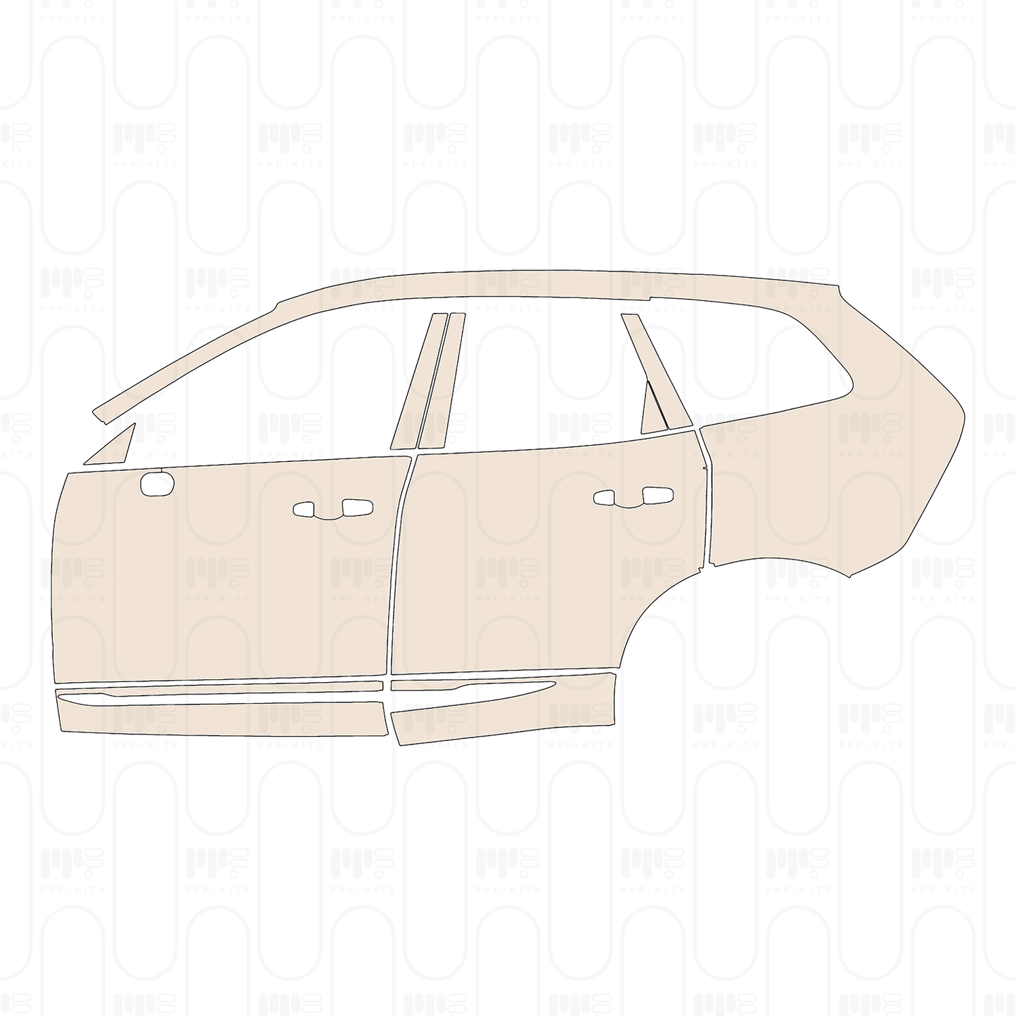 Voorgesneden PPF Volvo XC60 Recharge Inscription 2022