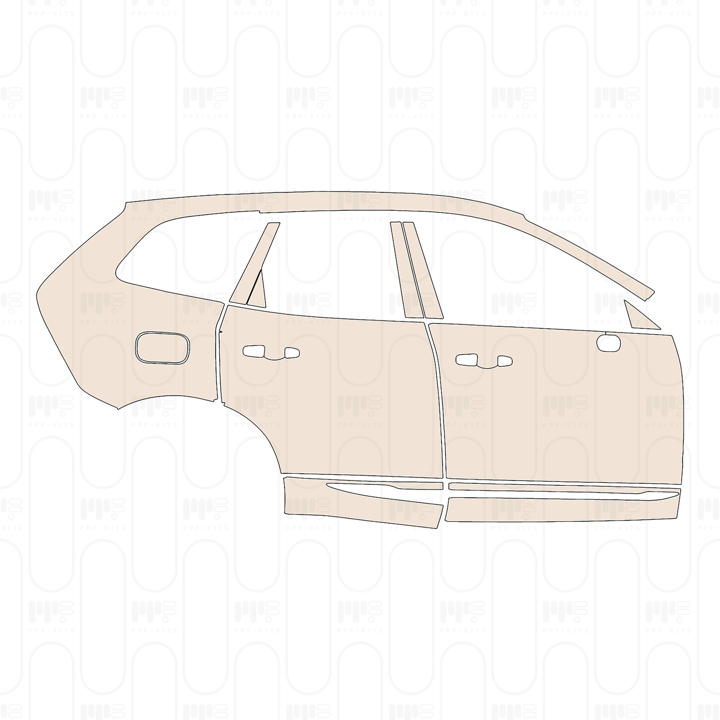 Voorgesneden PPF Volvo XC60 Recharge Inscription 2022