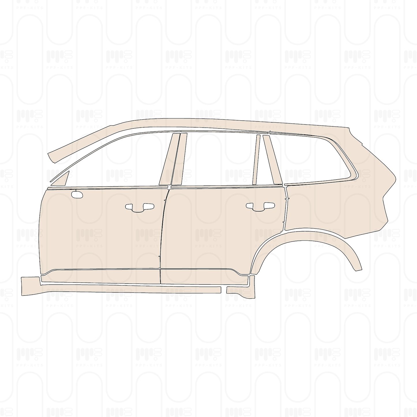 Voorgesneden PPF Volvo XC90 R-Design 2022