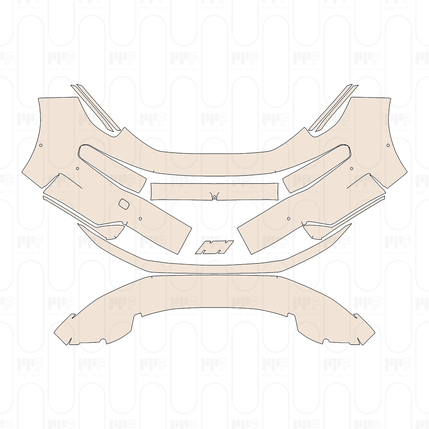 Voorgesneden PPF Zeekr 001 2022