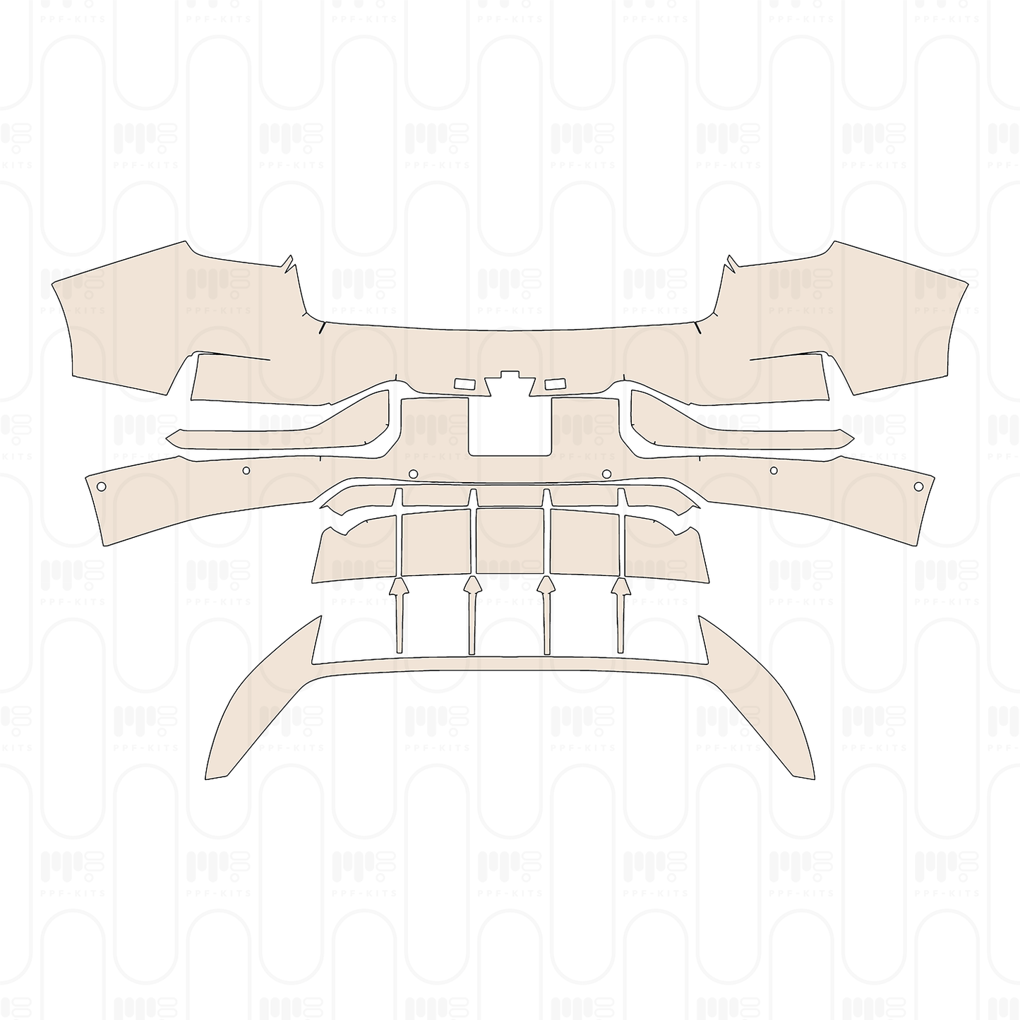 Voorgesneden PPF Zeekr 001 2022