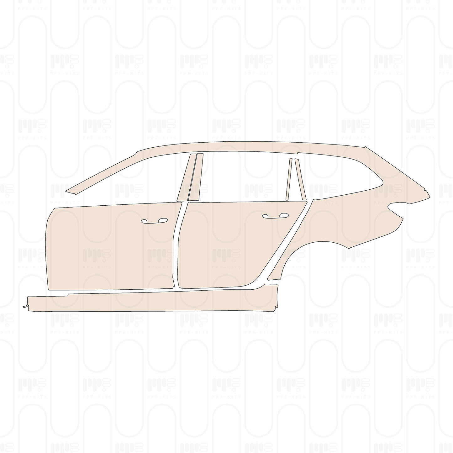 Voorgesneden PPF BMW 3 Series Touring M340i 2022
