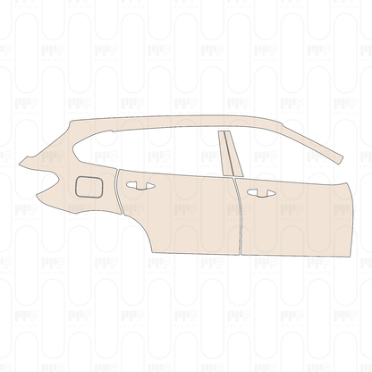 Voorgesneden PPF BMW X1 Extended Wheelbase Base 2022