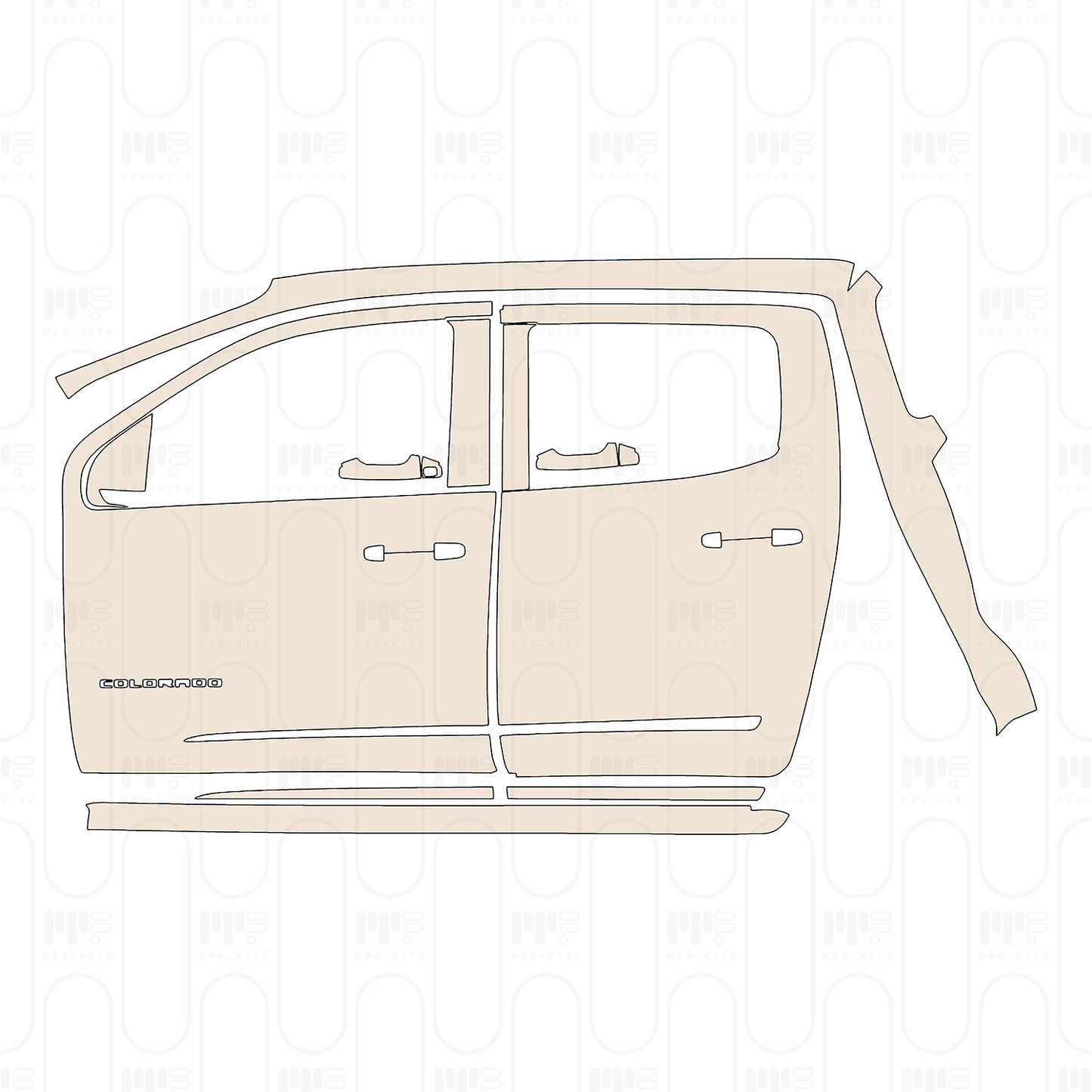 Voorgesneden PPF Chevrolet Colorado Crew Cab ZR2 2022