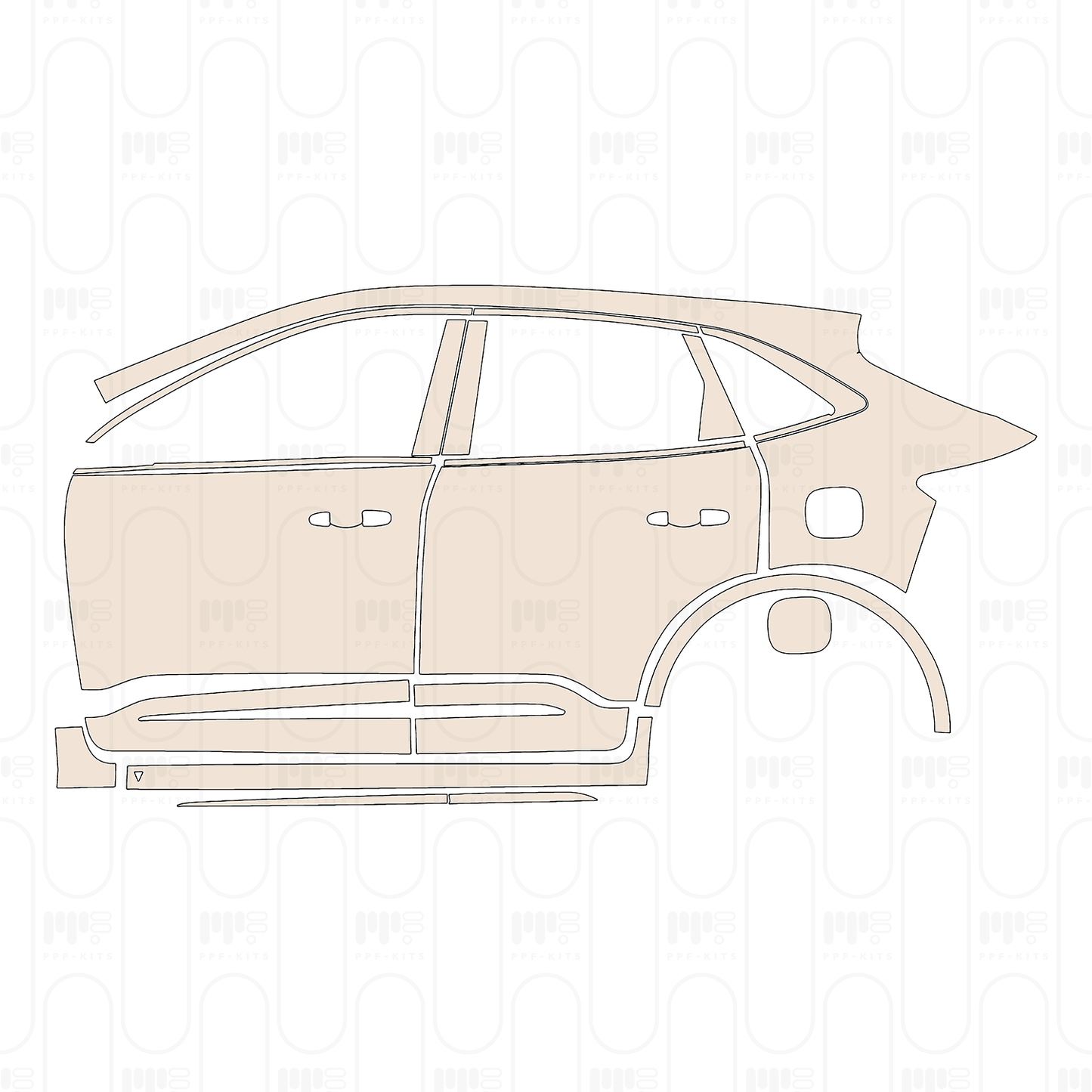 Voorgesneden PPF Ford Kuga Vignale 2022