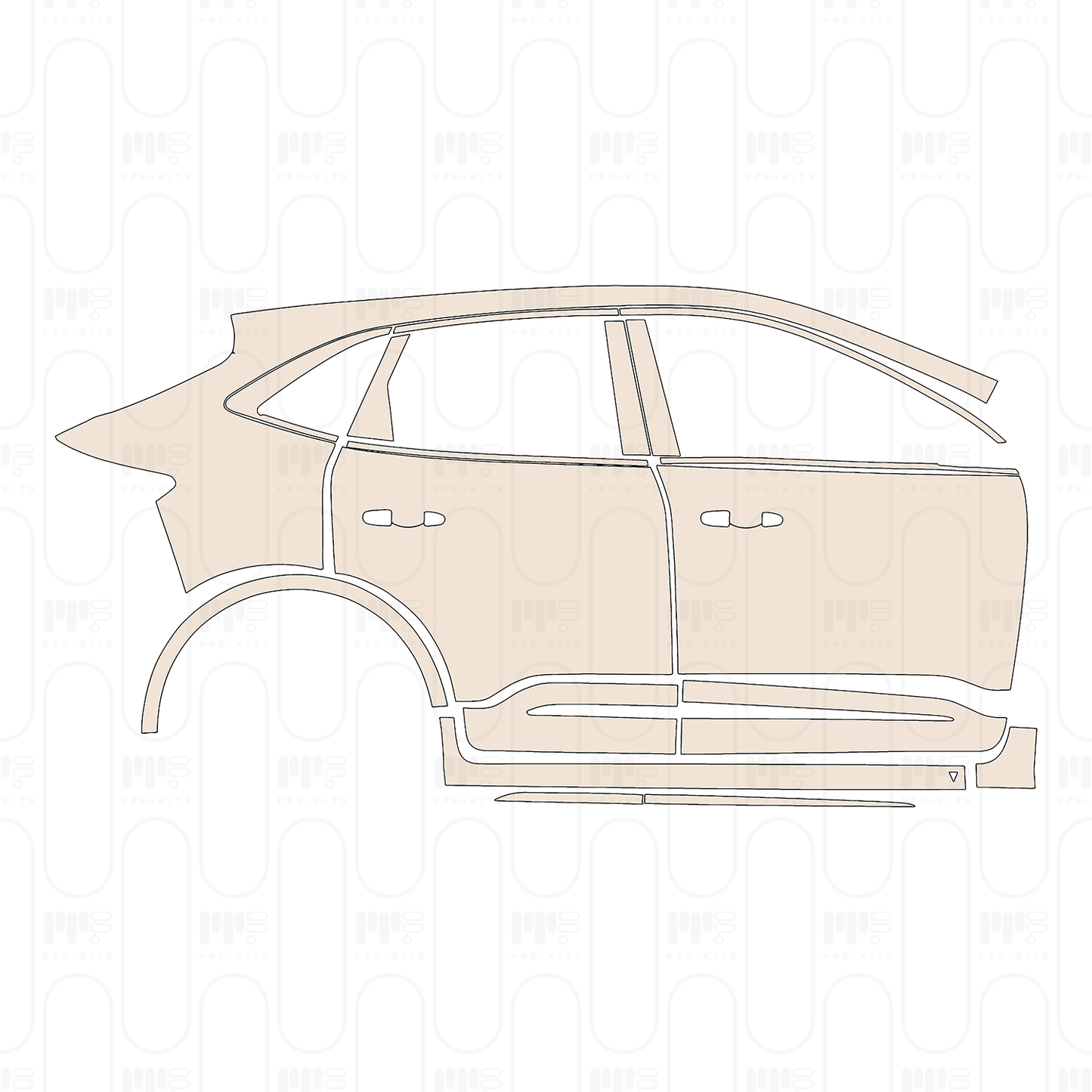 Voorgesneden PPF Ford Kuga Vignale 2022