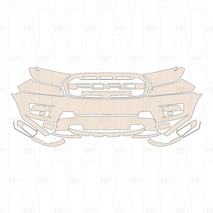Voorgesneden PPF Ford Ranger (EU) Raptor 2022