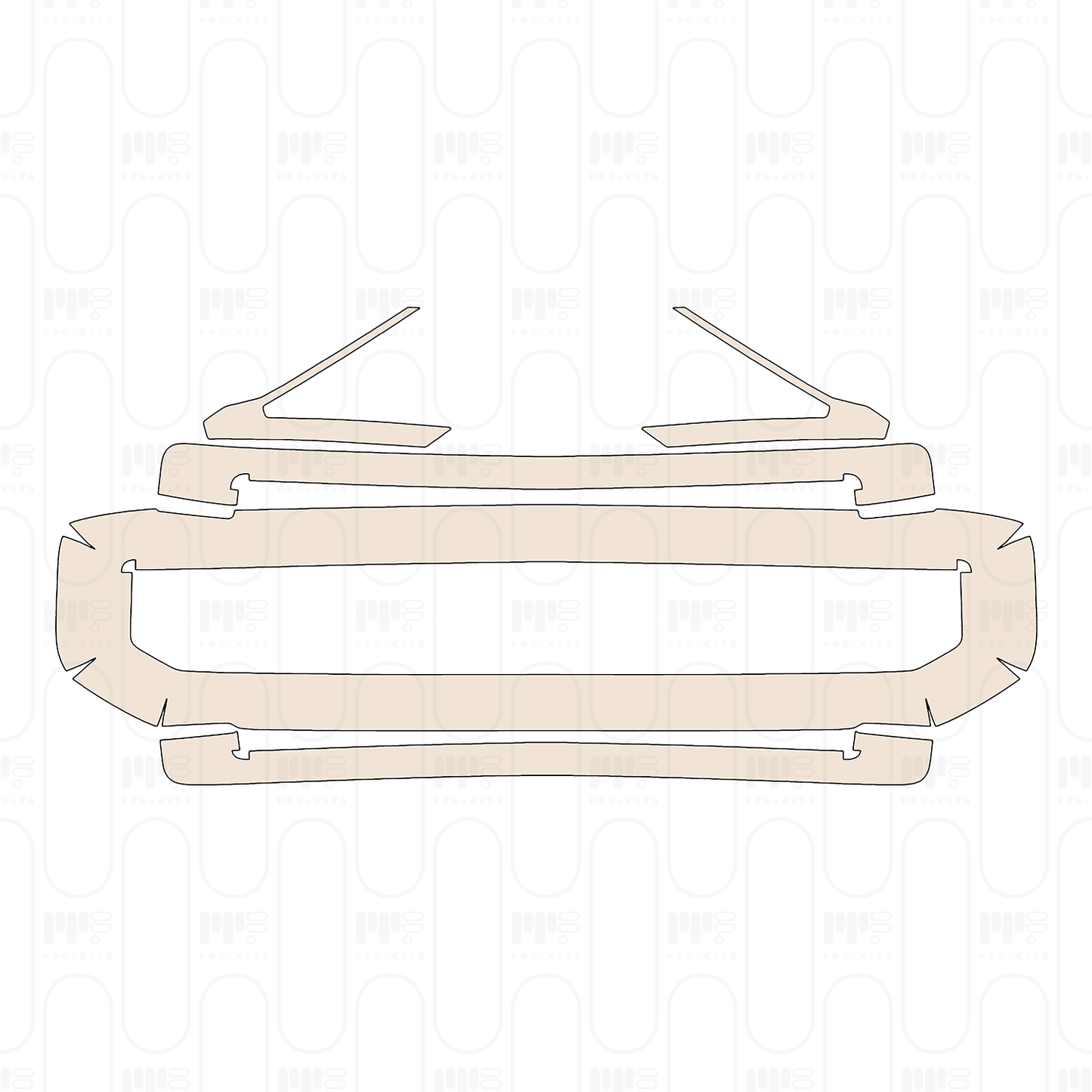 Voorgesneden PPF Ford Super Duty F-250 Crew Cab Lariat 2022
